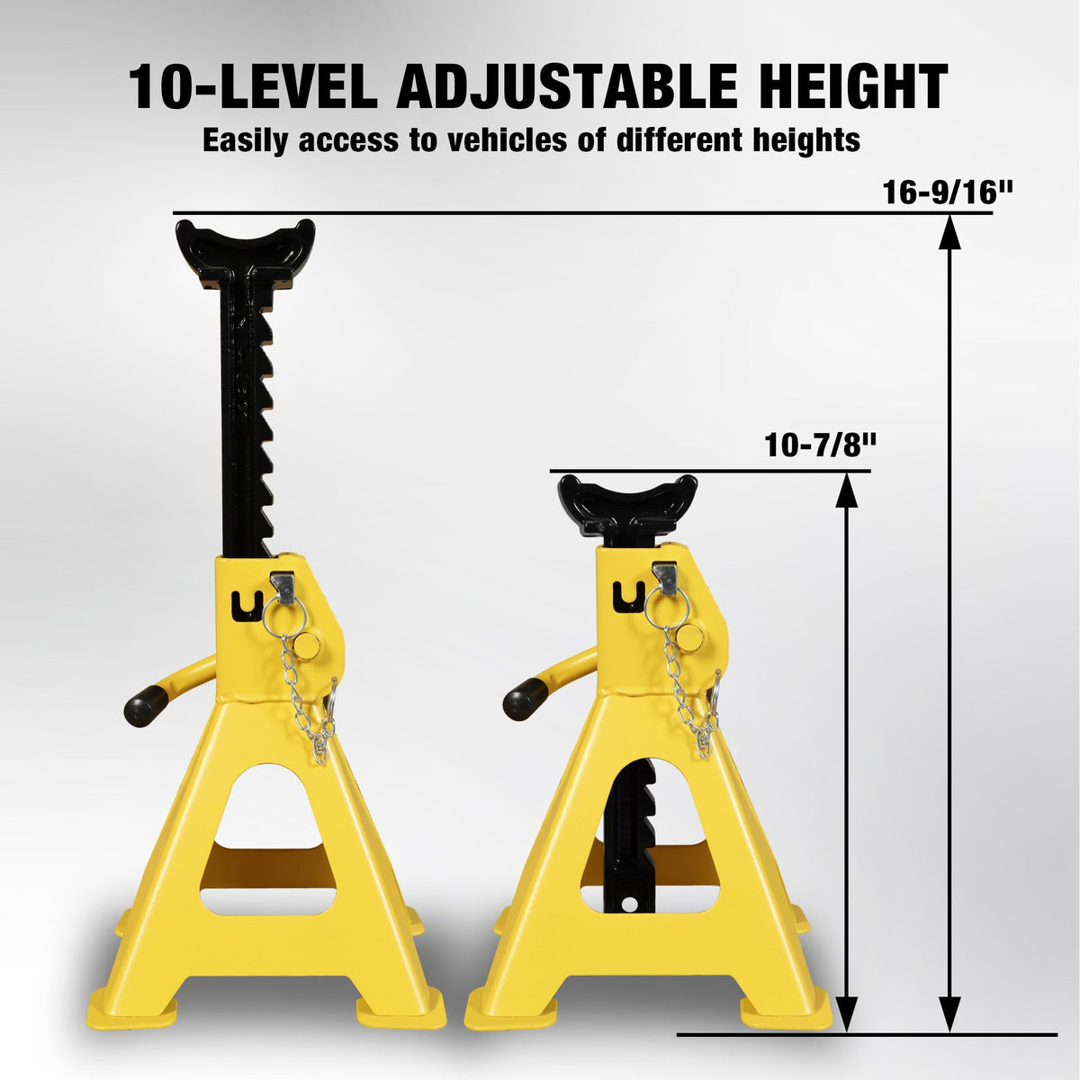 3 Ton Steel Car Jack Stands 1 Pair I399919
