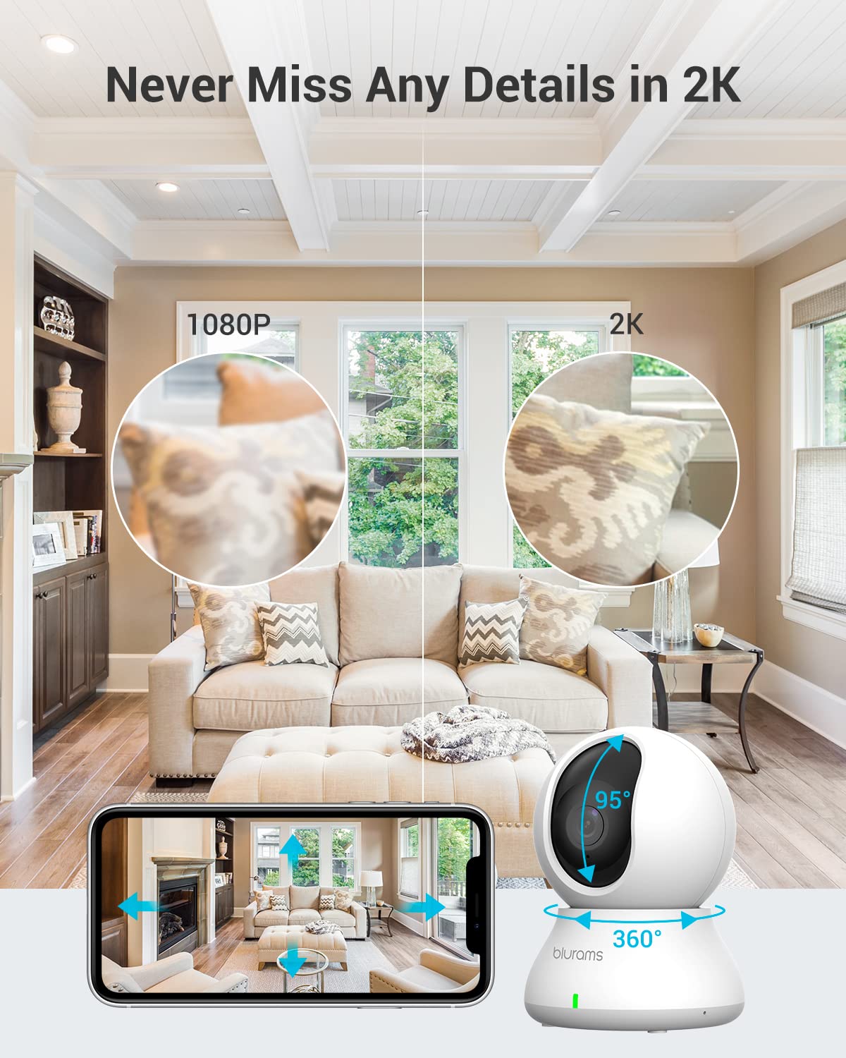 5G 360° PTZ Indoor Camera 2Pack A4712