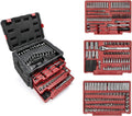 450-Piece Drive Socket Set 1/2" 1/4" 3/8" CR-V Metric and Imperial with Quick-Release Ratchet Wrench K200387