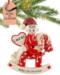 Baby's First Christmas Ornament 2026 Red Horse Z683