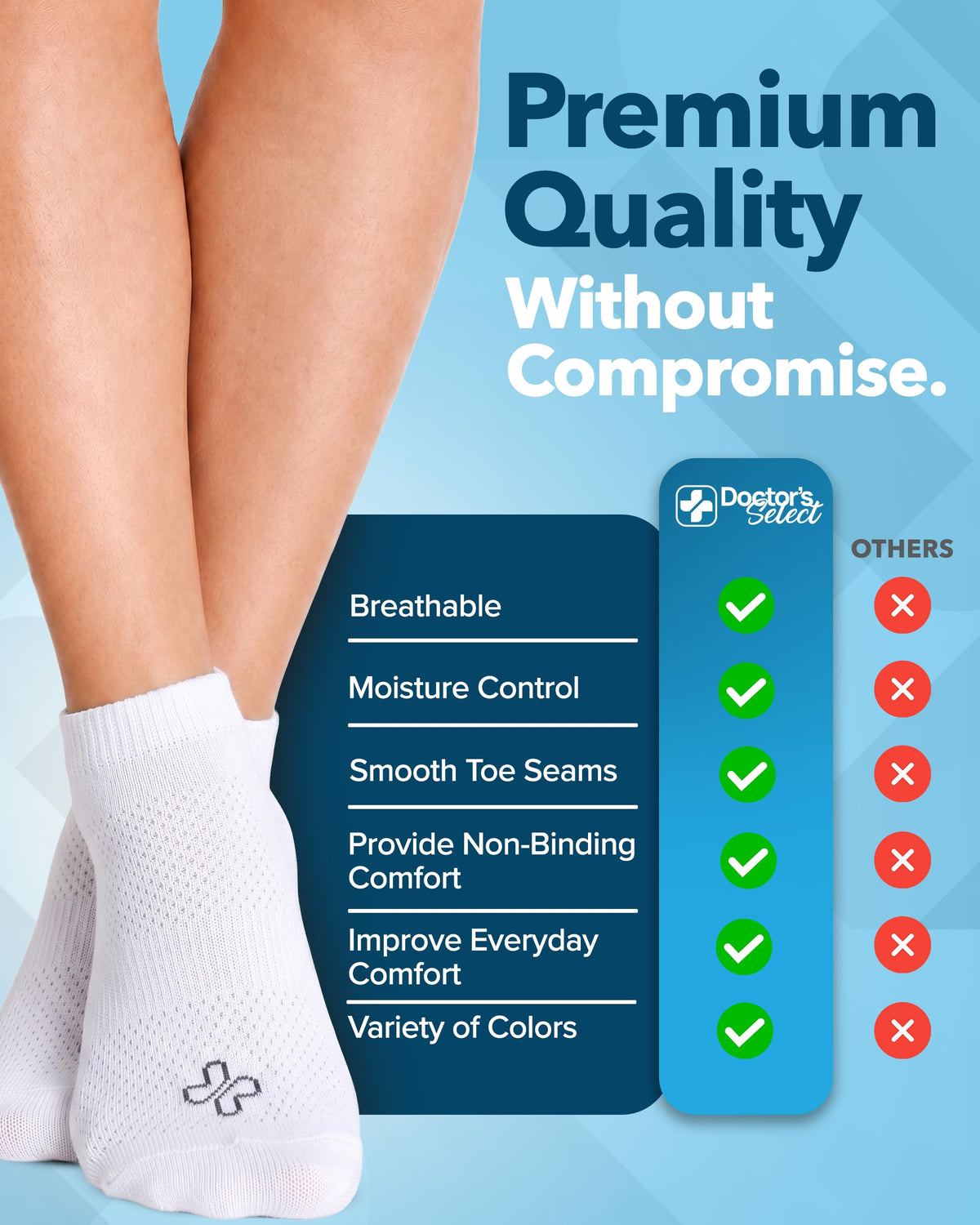 Viscose Bamboo Diabetic Socks 6 Pairs M63766