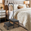 2 Step Stool with Handle and Non-Slip Platform G261676