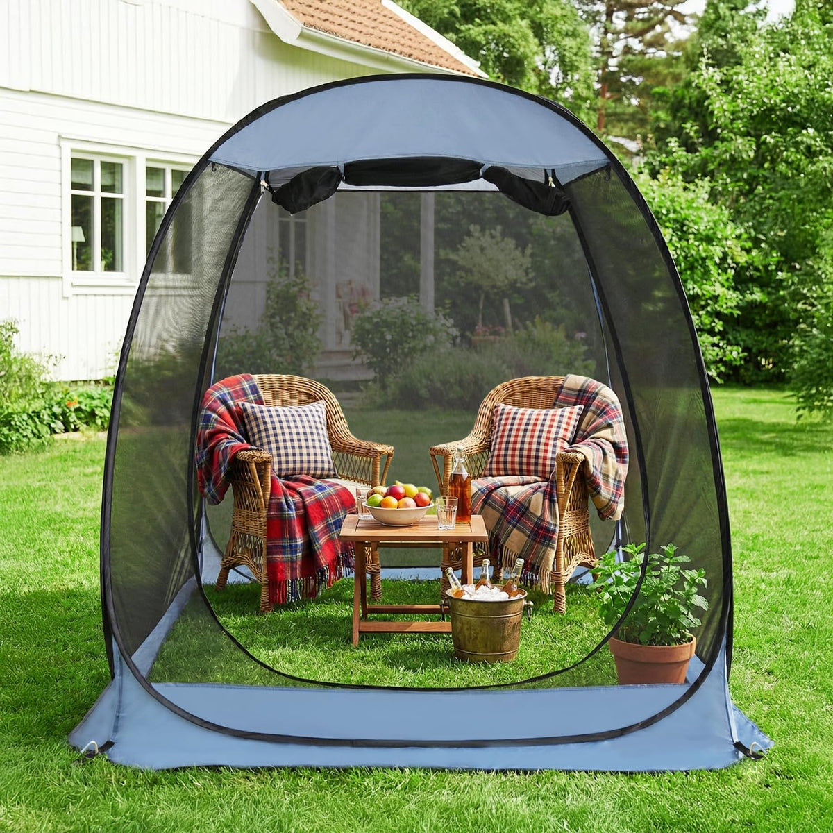 Pop Up Screen House Tent with Mosquito Netting R57582