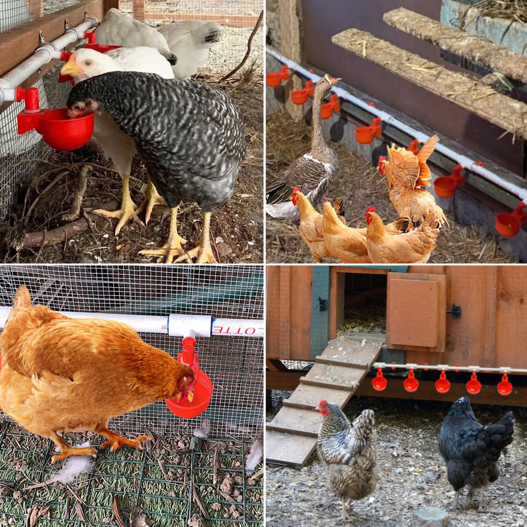 Automatic Chicken Waterer System Kit 58 PCS Y76408