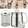 68oz 304 Stainless Steel Deep Fryer Pot with Basket J336