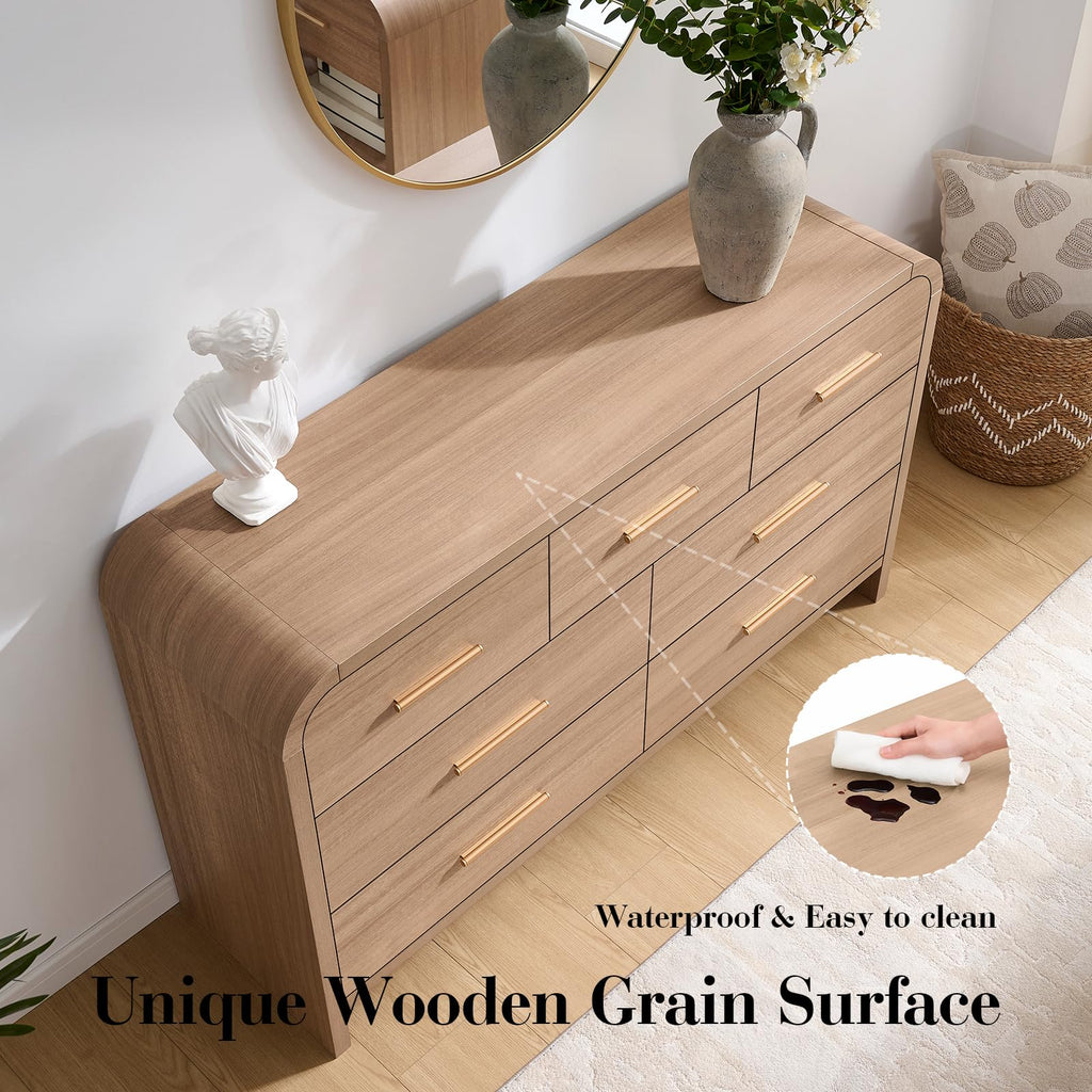 Curved 7 Drawer Dresser R6264
