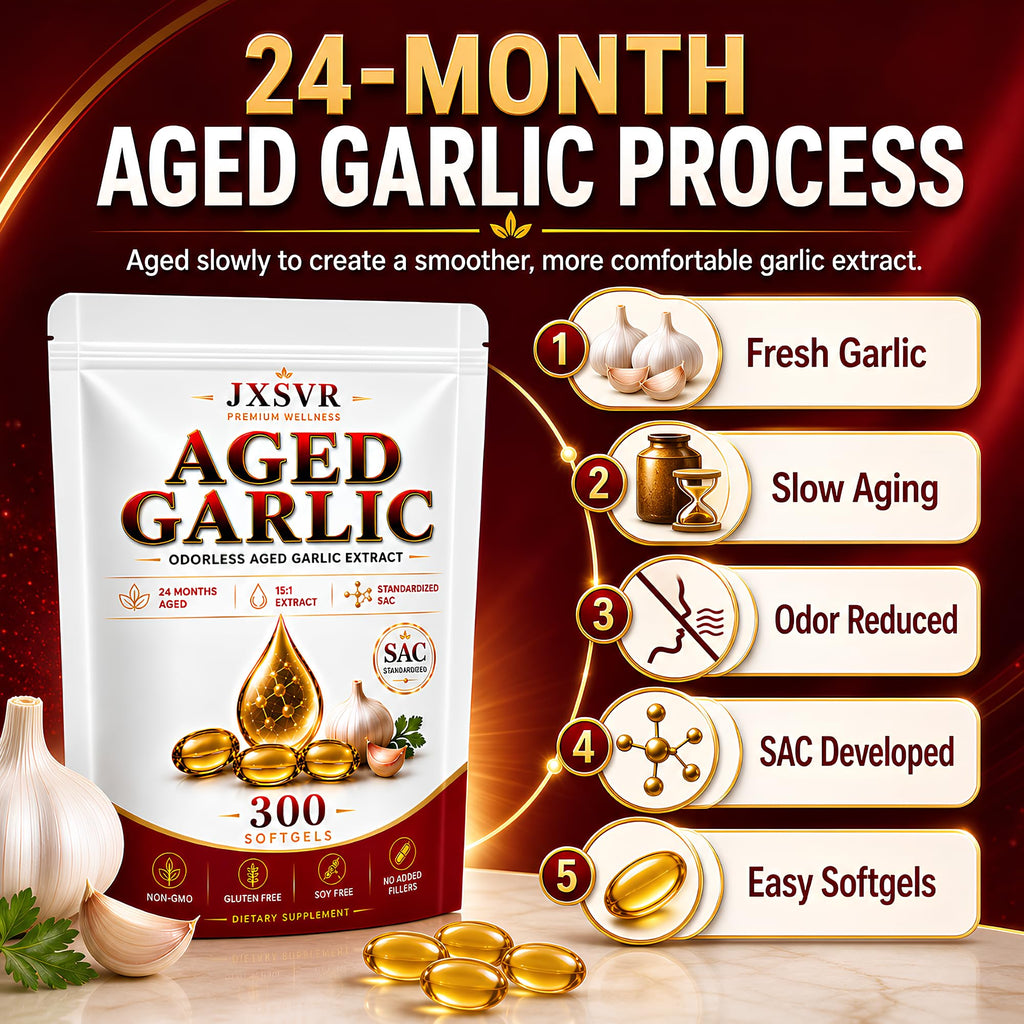 Aged Odorless Garlic Extract Softgels 300 Count H42310