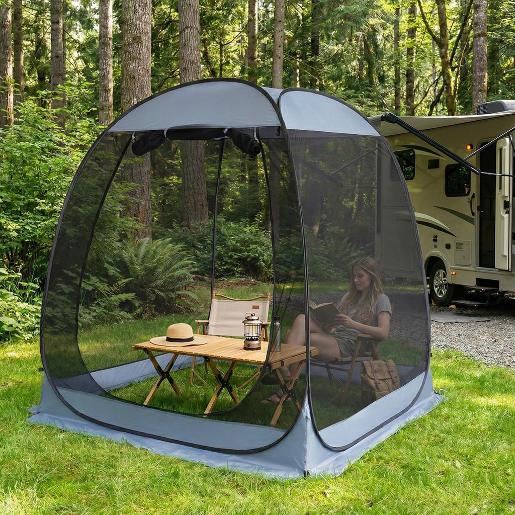 Pop Up Screen House Tent with Mosquito Netting R57582
