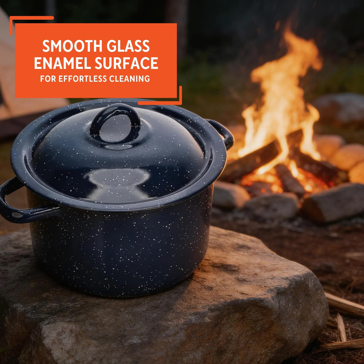 6 Qt Enamel Stock Pot N2568