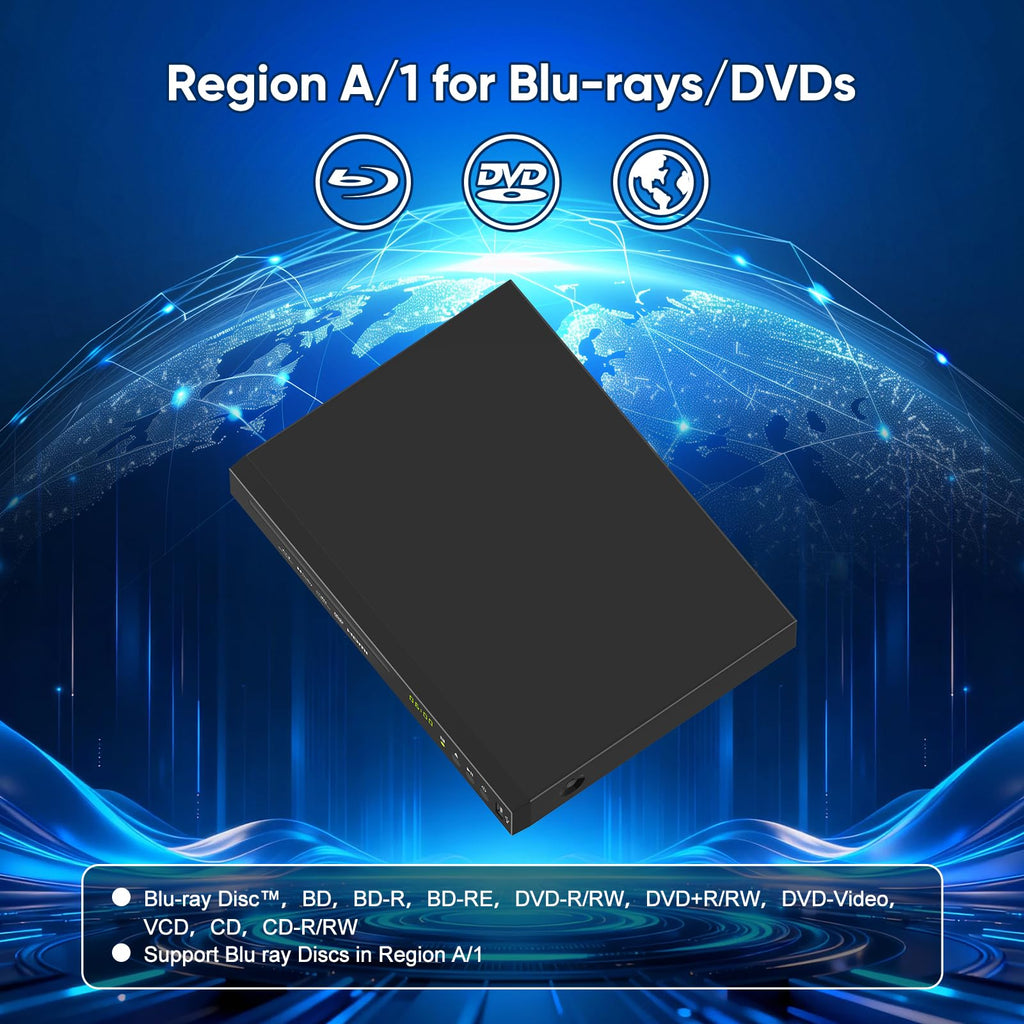 Full HD 1080p Blu-ray DVD Player with Dolby Digital D979534