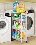 Laundry Room Organization Cart with Casters M517