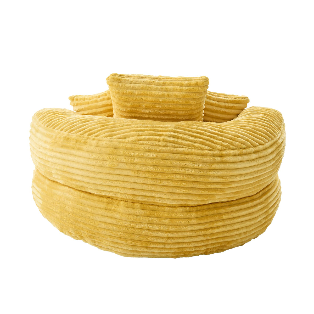 Oversized Mustard Yellow Bean Bag Chair A636