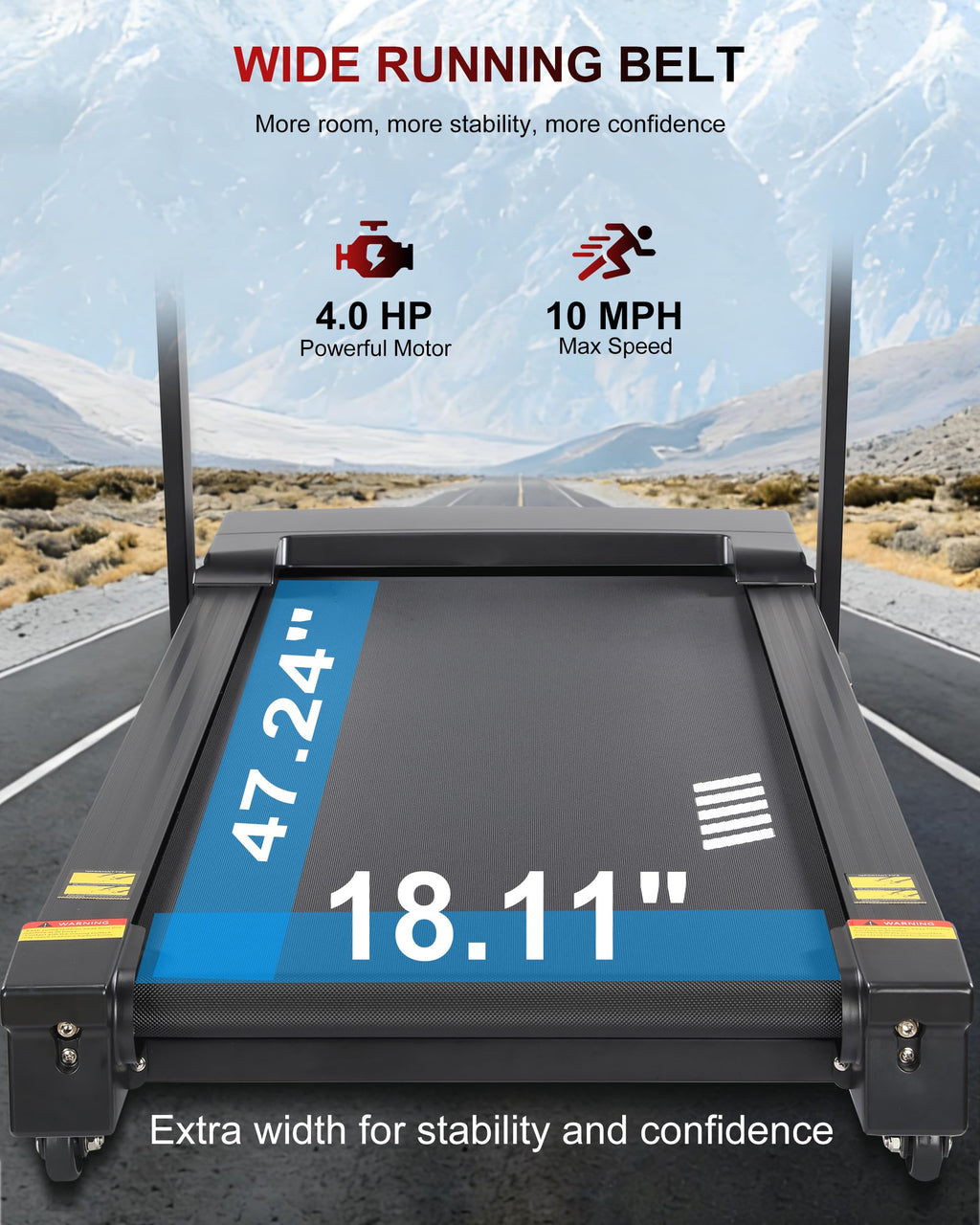 Heavy Duty Treadmill with 15-Level Auto Incline Q910