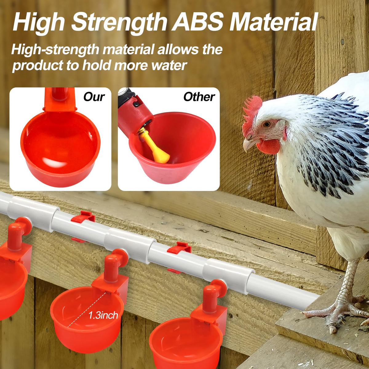 Automatic Chicken Waterer System Kit 58 PCS Y76408