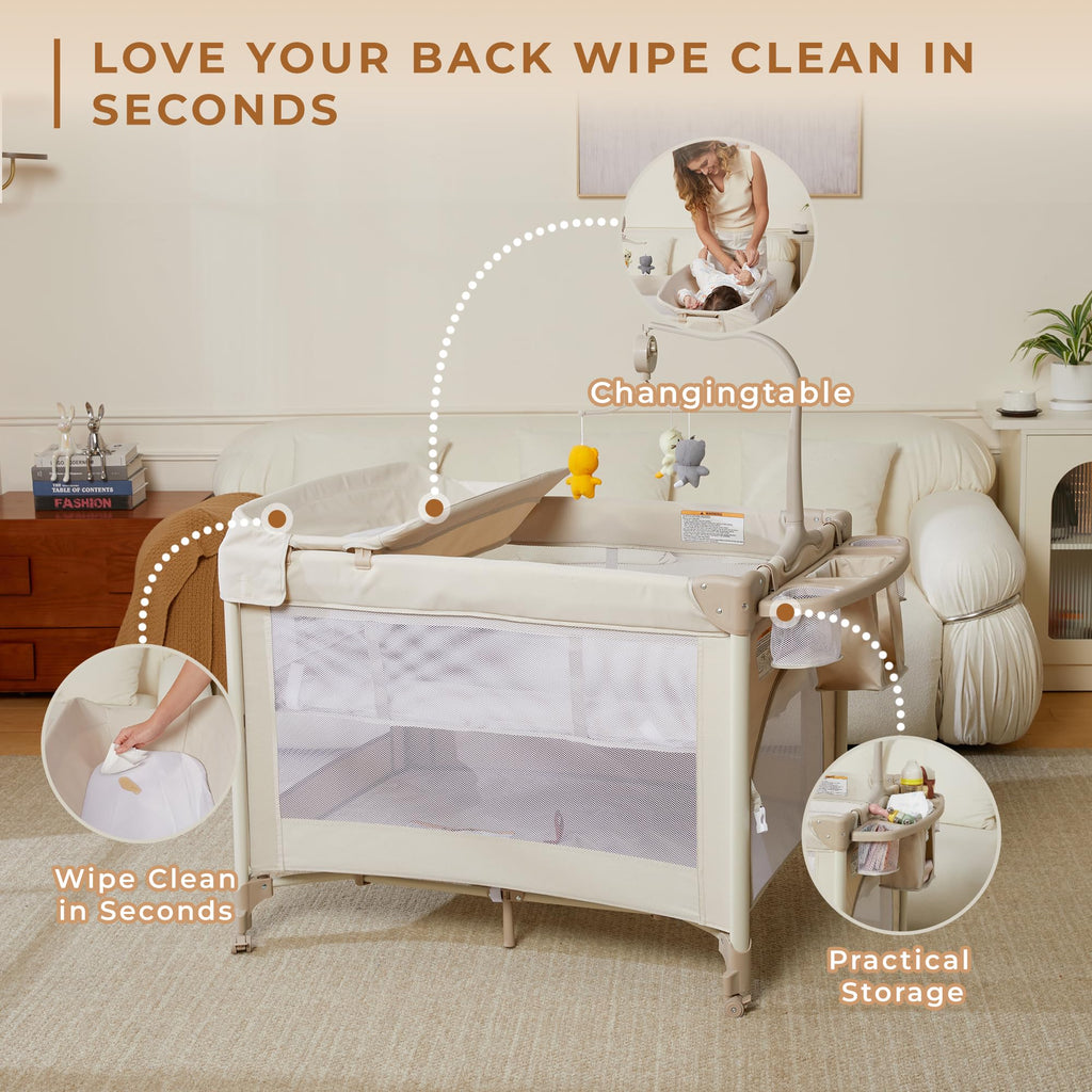 Pack and Play with Baby Bassinet V889918