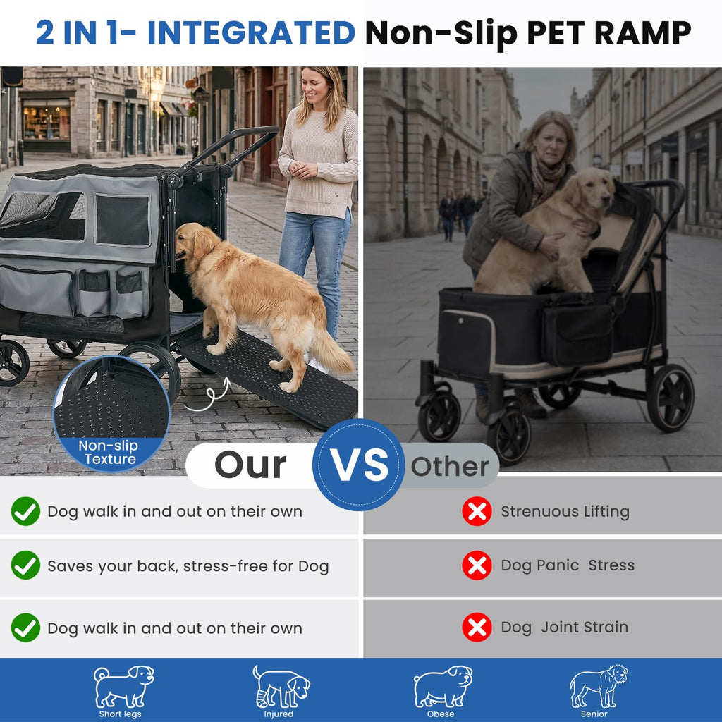 Large Foldable Dog Stroller M2390