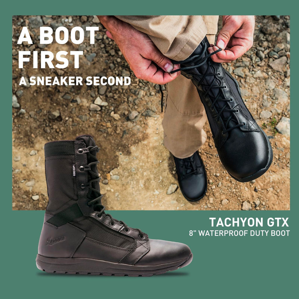 Black Waterproof Tactical Boots N654