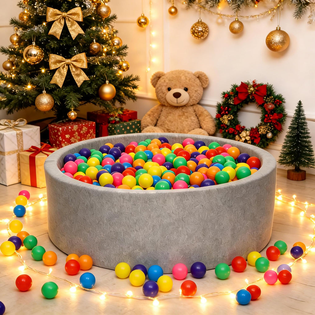 Crush Proof Plastic Ball Pit Balls with Storage Bag N175395