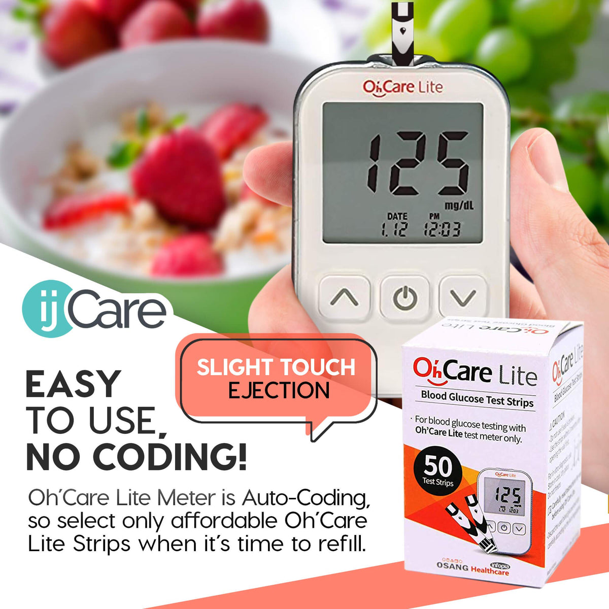 Blood Sugar Testing Bundle – Monitor 200 Glucose Test Strips, 200 Lancets & 1 Control Solution G106