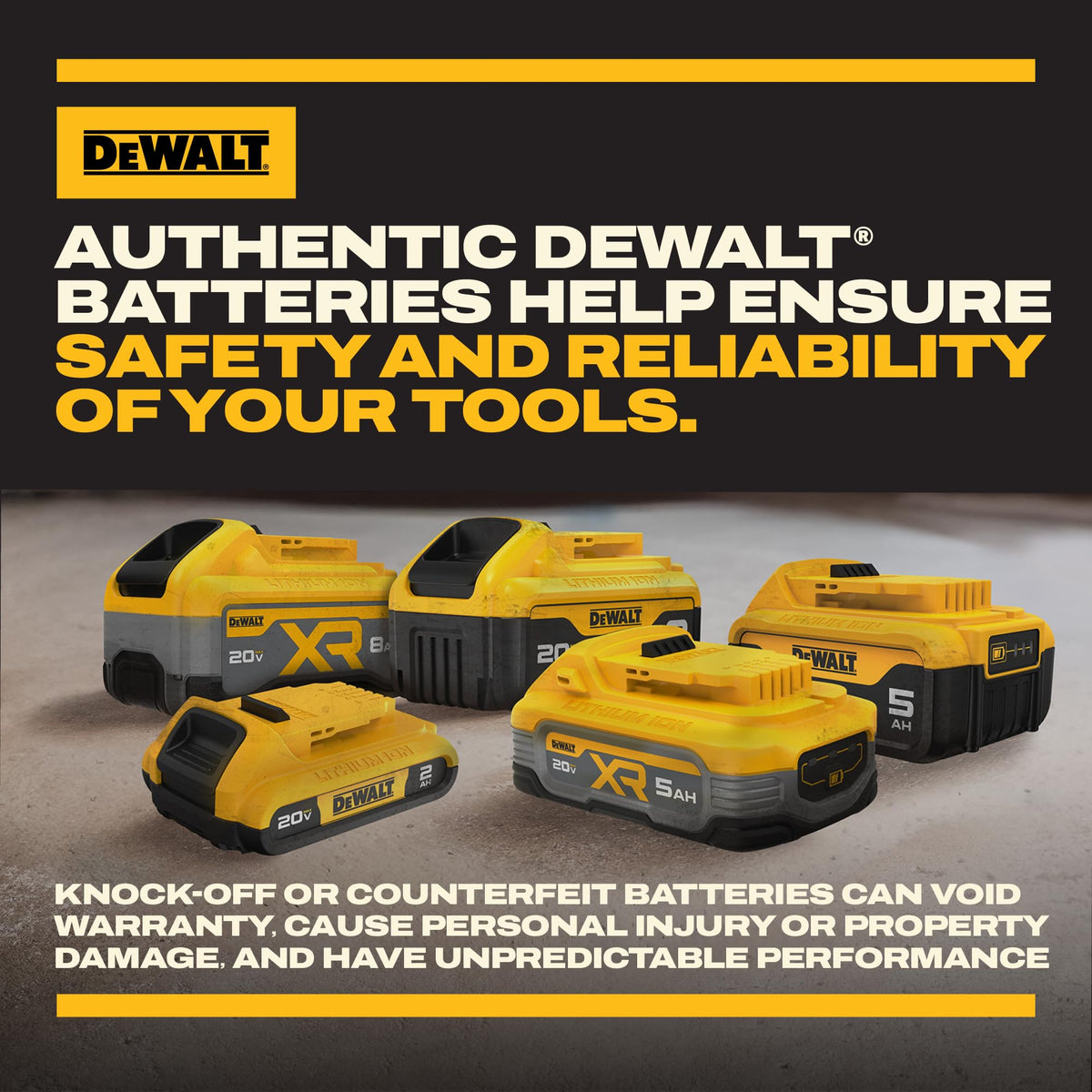 20V MAX 5Ah Lithium Ion Battery 2-Pack I970