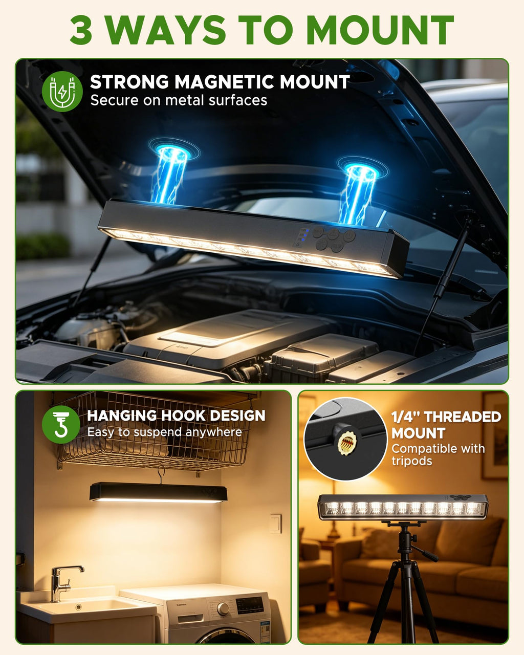 Rechargeable Magnetic LED Light Bar E4675