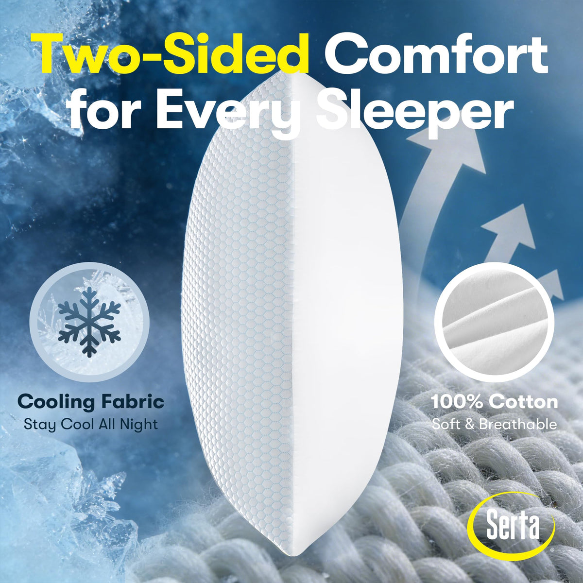 Queen Size Down Alternative Pillows Set of 2 N42406