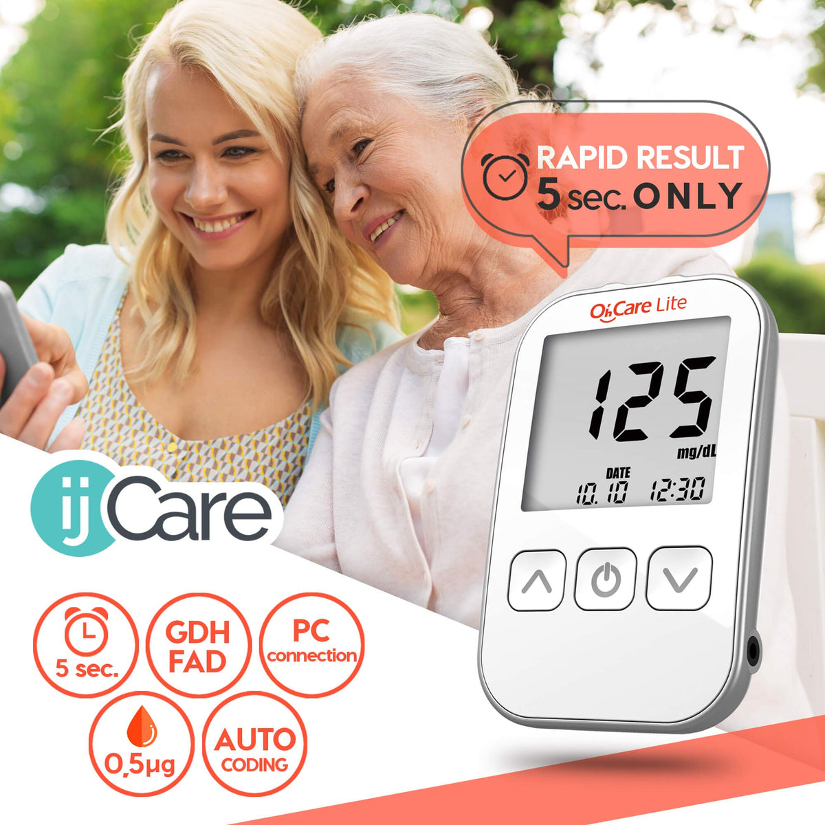 Blood Sugar Testing Bundle – Monitor 200 Glucose Test Strips, 200 Lancets & 1 Control Solution G106
