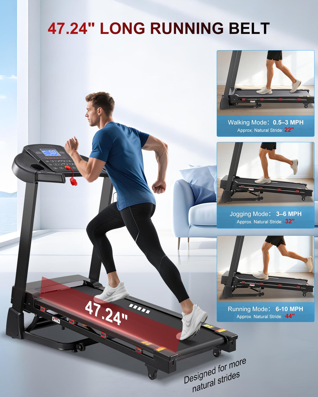 Heavy Duty Treadmill with 15-Level Auto Incline Q910