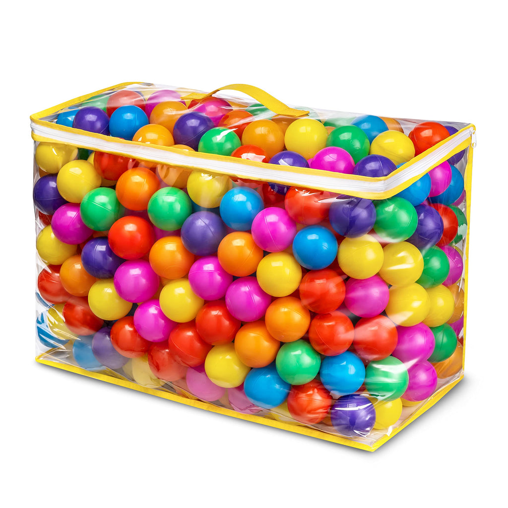Crush Proof Plastic Ball Pit Balls with Storage Bag N175395