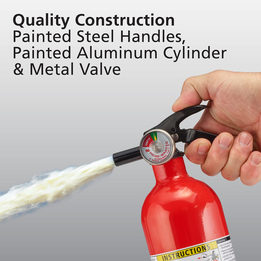 2 Pack Red Dry Chemical Fire Extinguisher with Mounting Bracket A158