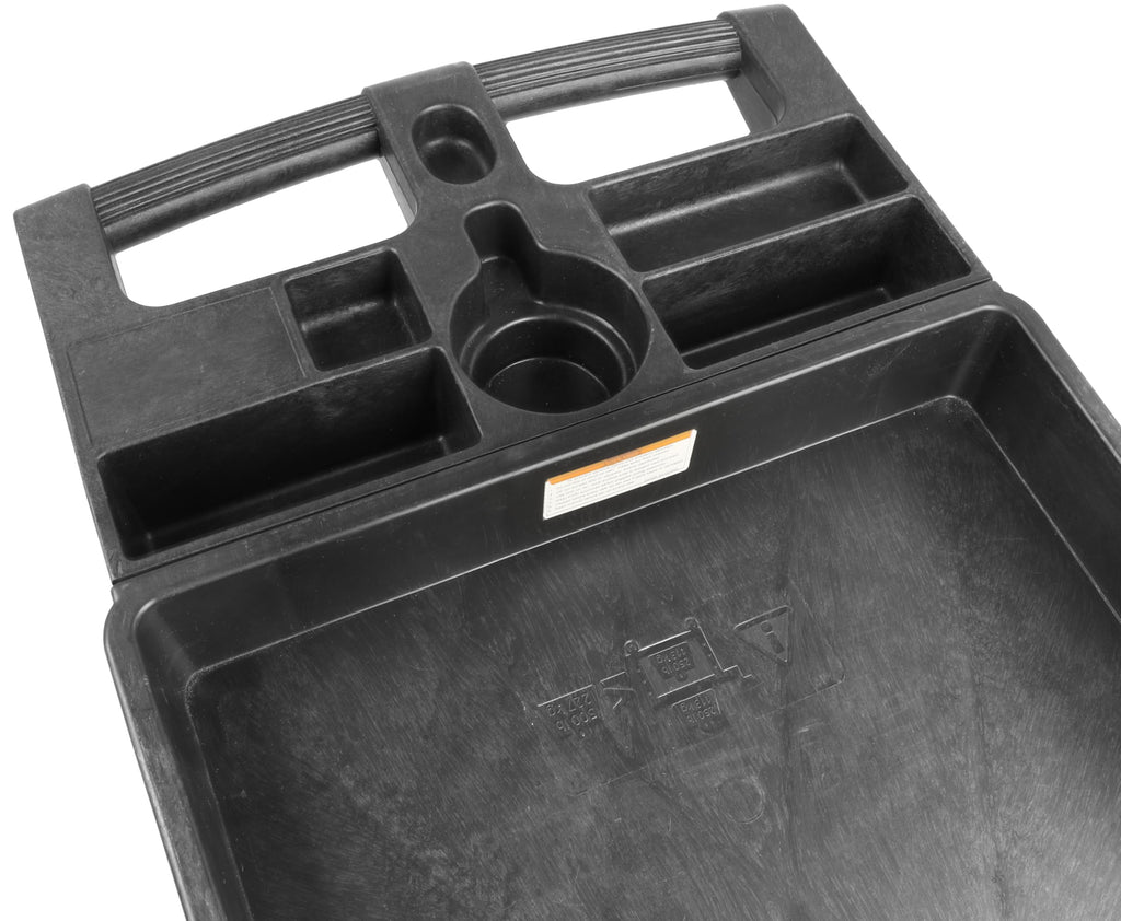 Heavy Duty 2-Shelf Polypropylene Utility Cart 500 lb Capacity O8951