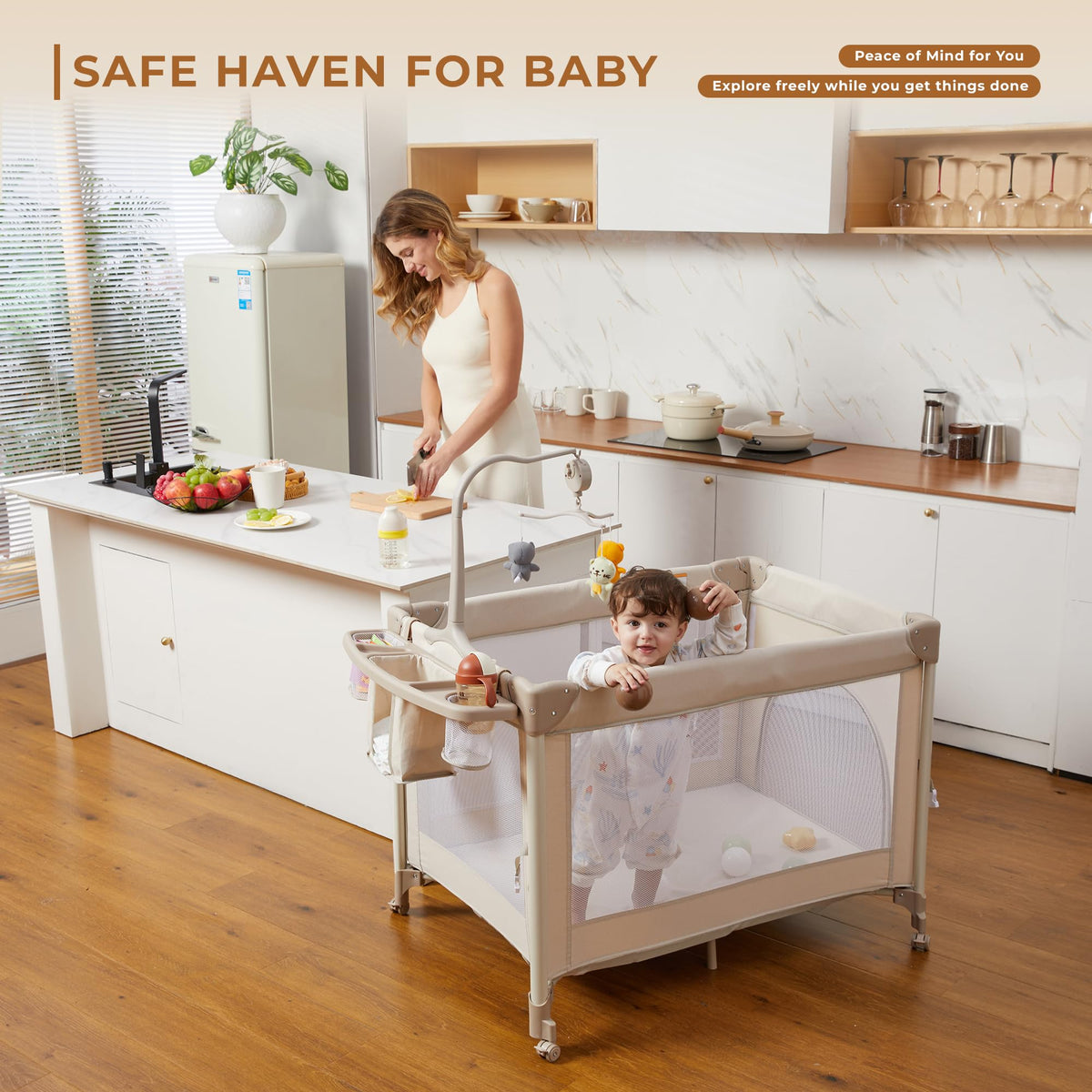Pack and Play with Baby Bassinet V889918