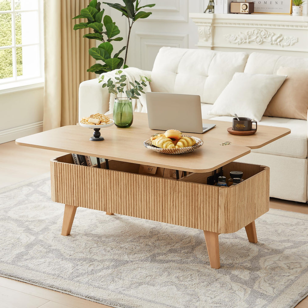 3 in 1 Lift Top Convertible Coffee Table with Storage F148