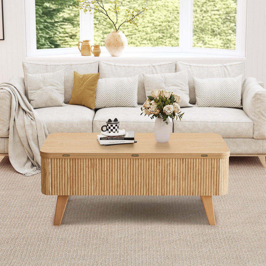 3 in 1 Lift Top Convertible Coffee Table with Storage F148