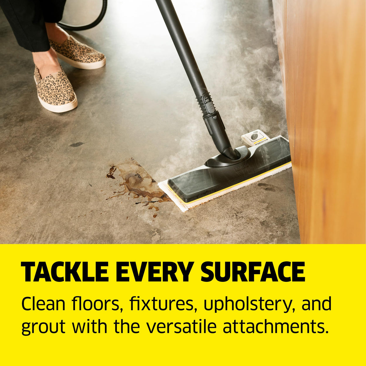 Steam Cleaner, 40 Sec Heat-up, Chemical-Free A346